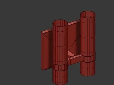 RAVELLE DOUBLE SCONCE 3D model