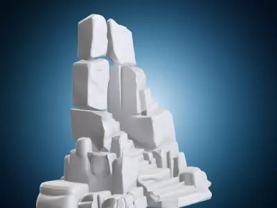 Ruined Staircase Scenery 3D print model