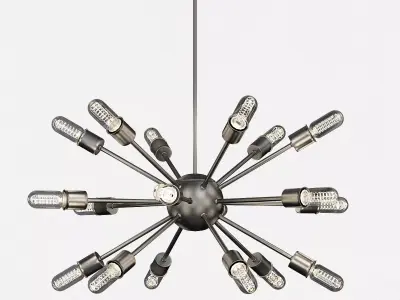 Sputnik Style Chandelier 3D model