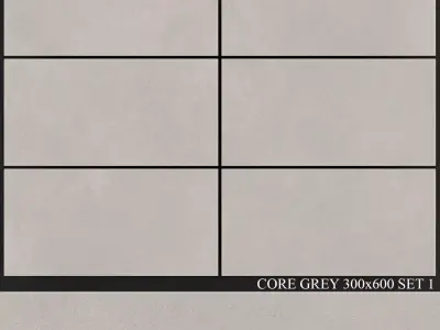 Yurtbay Seramik Core Grey 300x600 Set 1 3D model