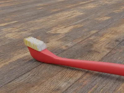 Toothbrush Low-poly 3D model