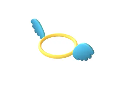 Angel Halo v3 009 Low-poly 3D model