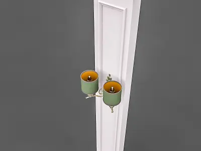 Column and Decorative Lamp 02