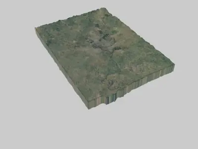 Agra City Low-poly 3D model