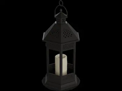 Candles and candleholders Candle Lantern 3D model
