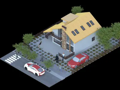 Six Captivating Homes for Your Virtual World 3D model