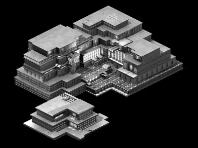 Future World - Residential Area 01 3D model