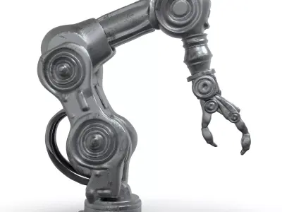 Fiction Robotic Arm Low-poly 3D model