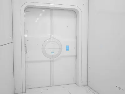 Sci-Fi Laboratory and Corridor 3D model