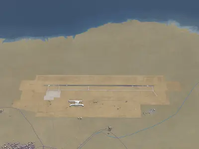 Jizan - New Jazan Airport Low-poly 3D model