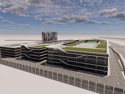 Modern City Block -A12 3D model