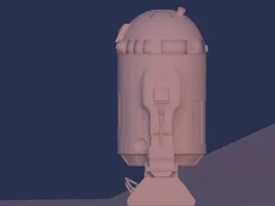 R2-D2 star wars r2d2 robot 3D model