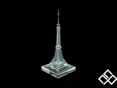 3D Printable Tokyo Tower Japan 3D print model