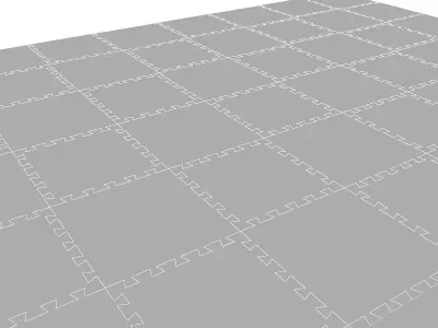 Kindergarten floor Low-poly 3D model