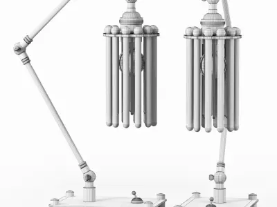 Articulated Table Lamp 3D model