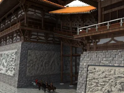 Ancient Chinese architecture 3D model