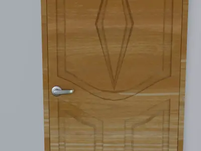 Modern Doors Low-poly 3D model