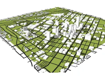 Downtown Tulsa Oklahoma 3D model