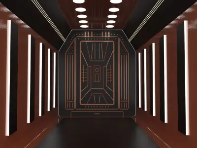 space ship door 3D model