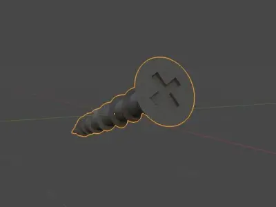 self-taping screw Free 3D model