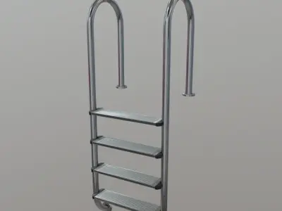 Pool Ladder Low-poly 3D model