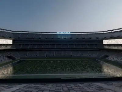 MetLife Stadium Modern American Sports Arena Low-poly 3D model