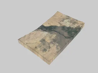 Giza City Low-poly 3D model