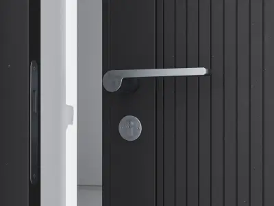 Aluminium door 179 3D model