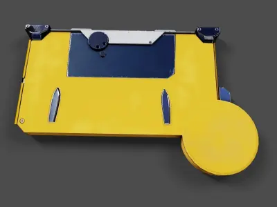 Sci-Fi Data Tape 3D model Low-poly 3D model