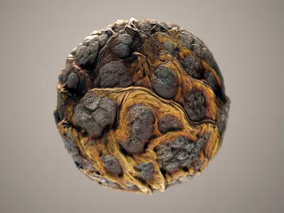10 Materials Lava Seamless PBR Volume 3 Texture
