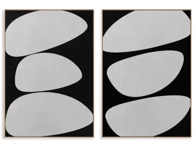 Abstract Painting Frame set 3D model 514