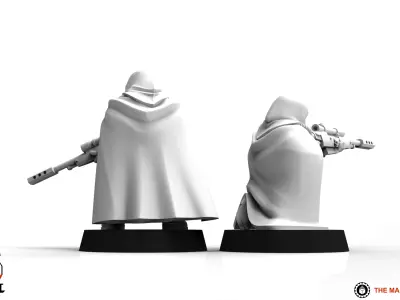 Feudal Guard Skirmisher Team 3D print model