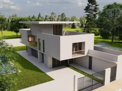 Casa Scene-villa-modern house 3D model