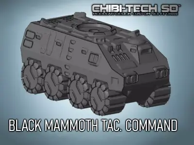 CHIBI-TECH SD - BLACK MAMMOTH MOBILE COMMAND 3D print model