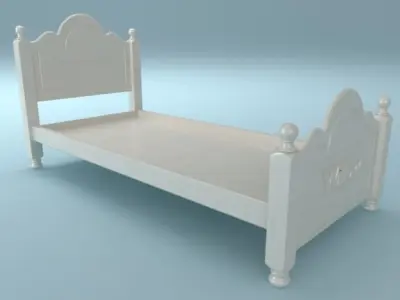 Childrens bed collection 2 3D model