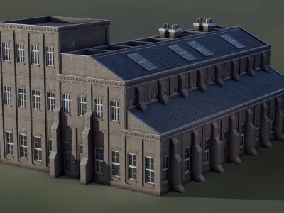 European Building 20 Low-poly 3D model
