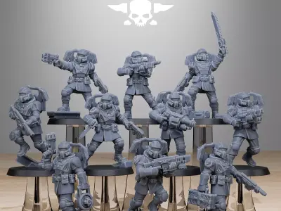 Vaskar Jump Squad 3D print model