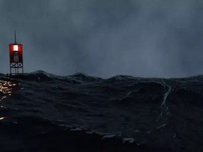 Stormy Ocean Animation 3D model