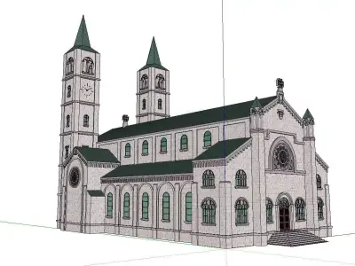 Architecture-Religion-God-Culture-Temple-0110 church 3D model