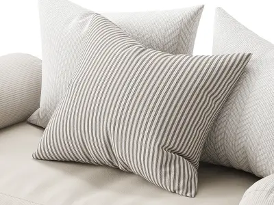 Seat Pillow Set 01 3D model