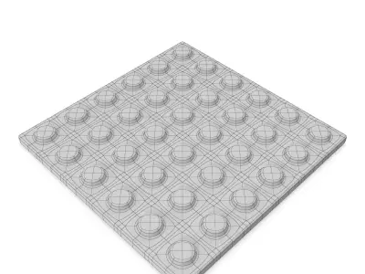 Tactile Pavement Dotted Metal 3D model