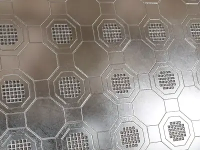 Silver Awesome Metal Surface PBR Seamless Texture