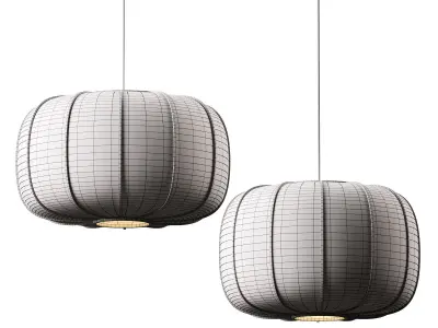 Botan no Hana Suspended lights 3D model