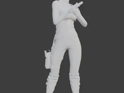 JILL RETRIBUTION FROM RESIDENT EVIL 3 REMAKE 3D print model