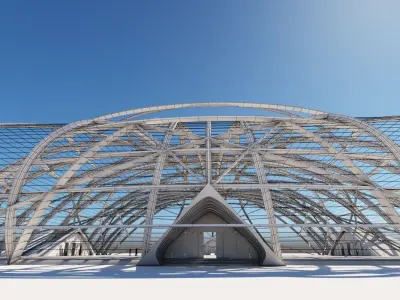 Futuristic Architectural structure 101 3D model