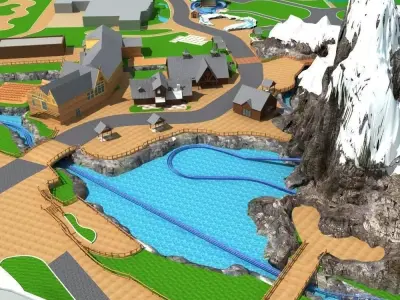 Amusement Park 3D model