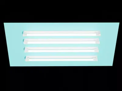 Light low poly Low-poly 3D model
