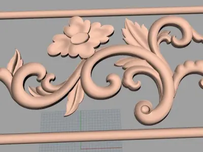 CNC 3D relief design STL format file used for artcam aspire E723 3D model