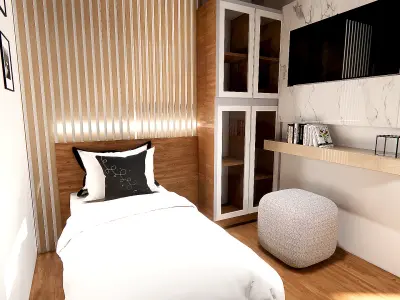 Complete House Model 7 2x10m  SketchUp Enscape Interior 3D model