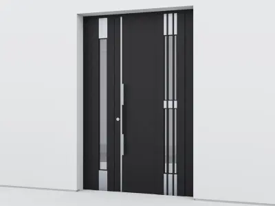 Aluminium door 109 3D model